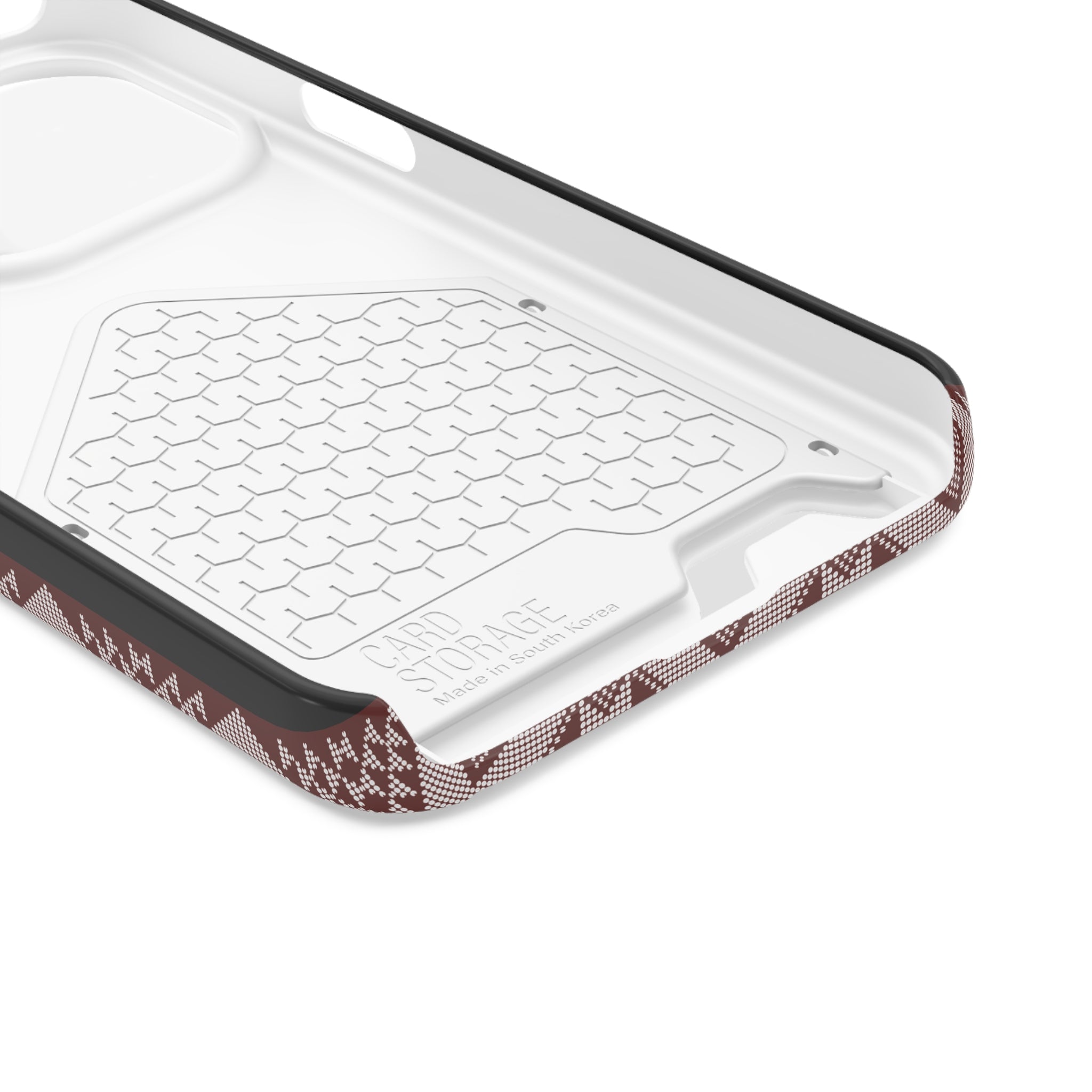 Stylish Phone Case with Card Holder - Panu di Pinti Pattern for Everyday Use