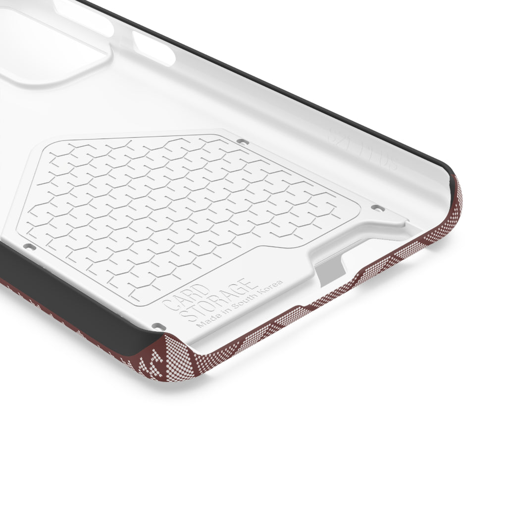 Stylish Phone Case with Card Holder - Panu di Pinti Pattern for Everyday Use