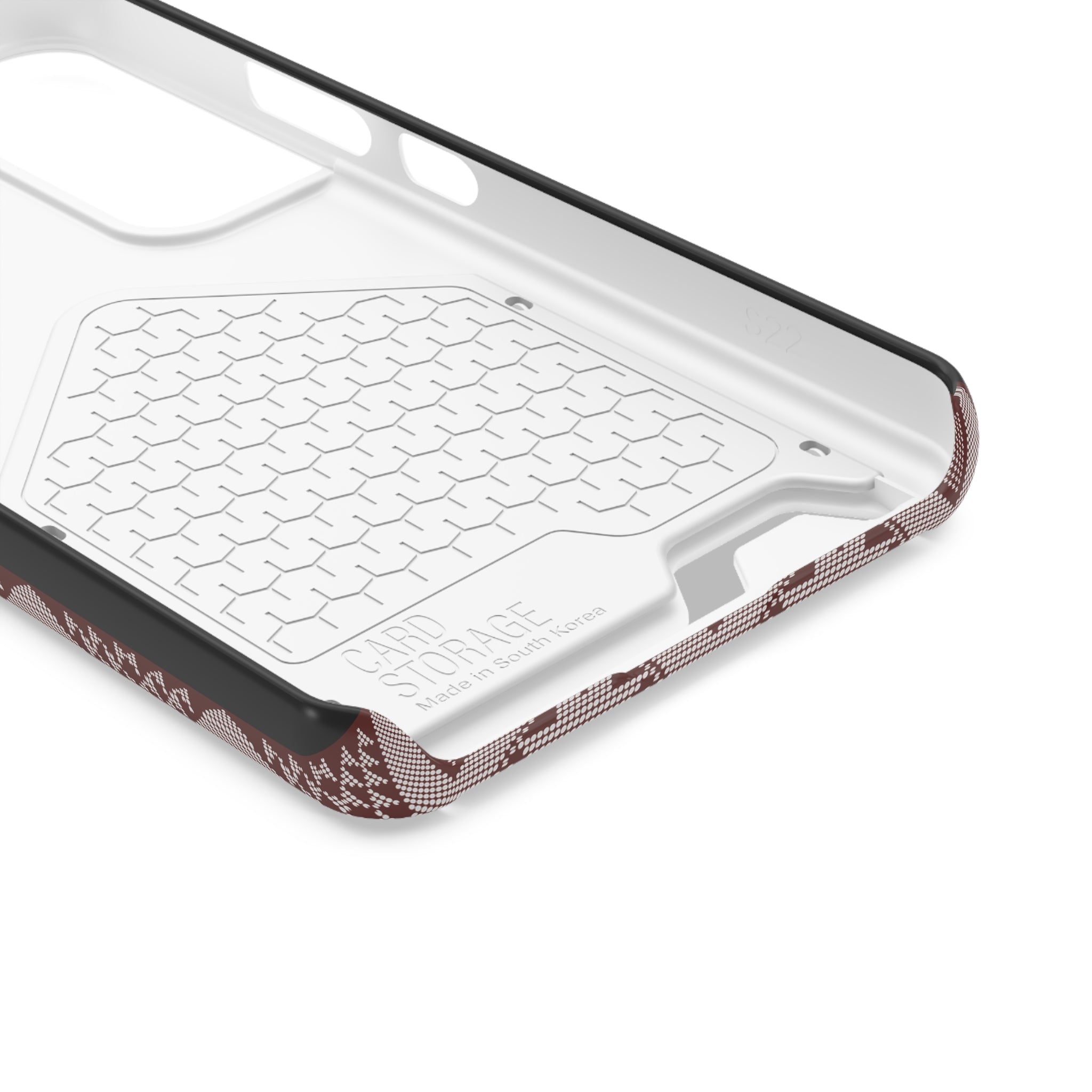 Stylish Phone Case with Card Holder - Panu di Pinti Pattern for Everyday Use