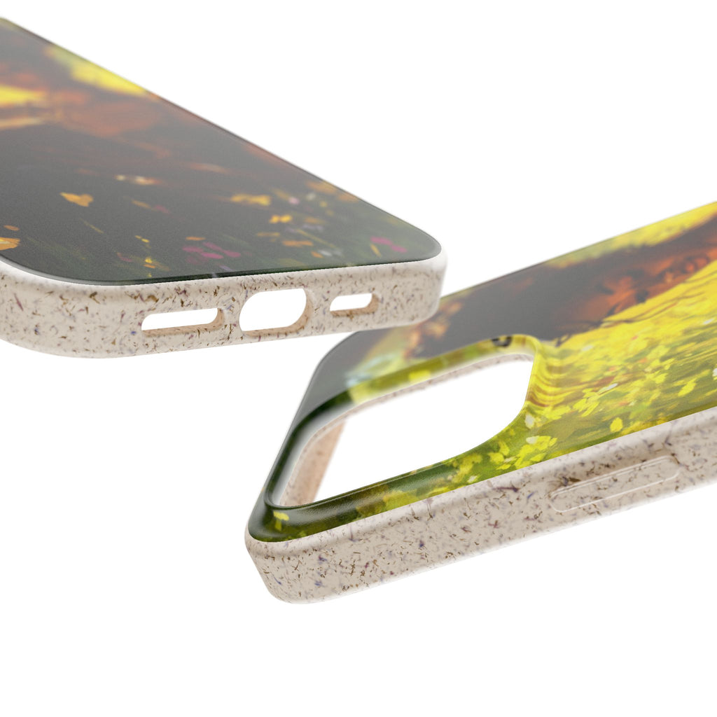 Eco-Friendly Biodegradable Phone Case with Black Woman Reading