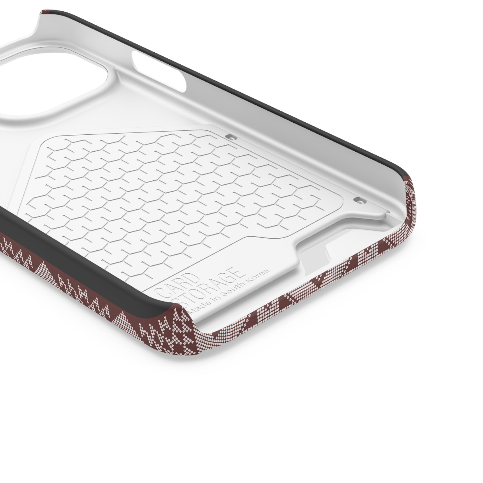 Stylish Phone Case with Card Holder - Panu di Pinti Pattern for Everyday Use