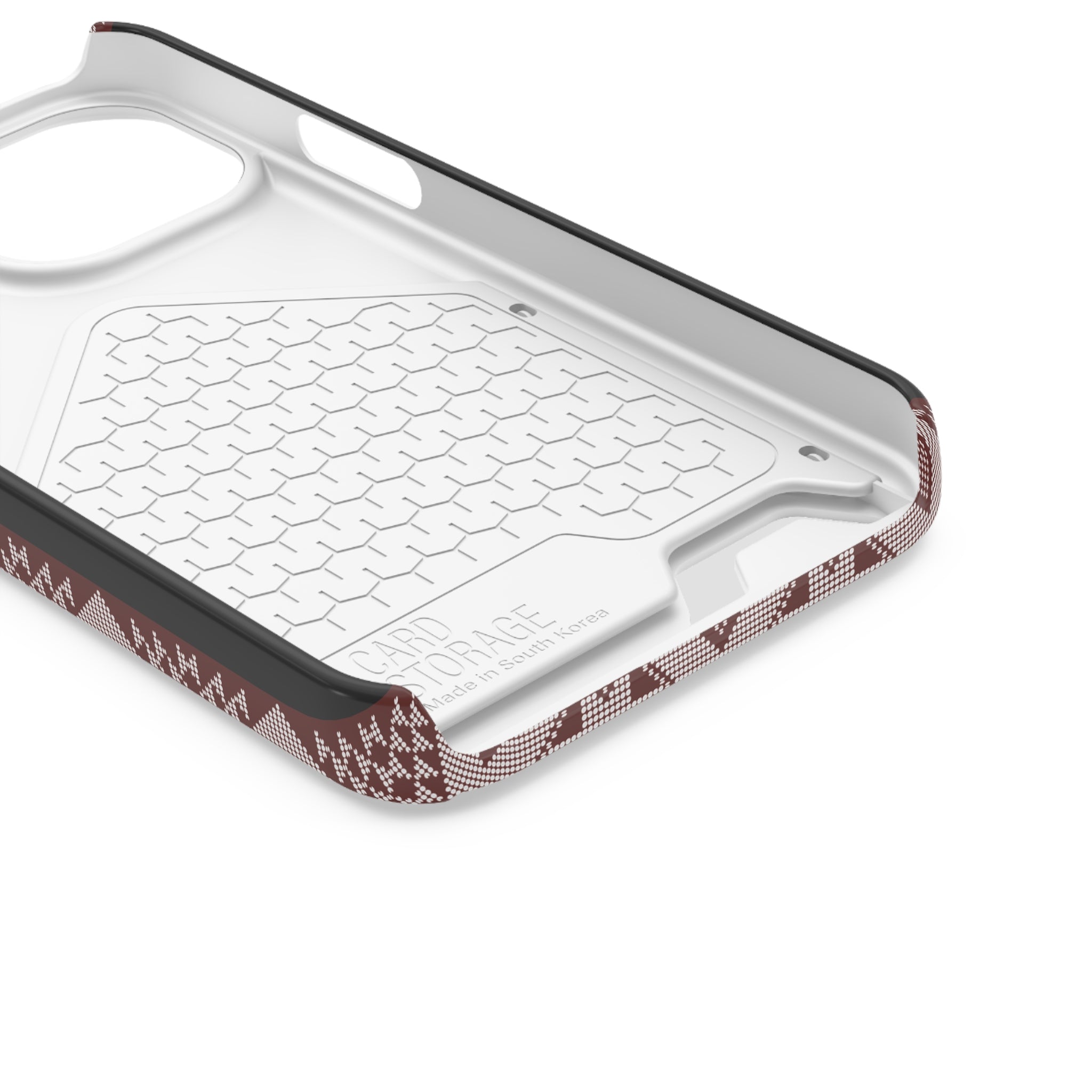 Stylish Phone Case with Card Holder - Panu di Pinti Pattern for Everyday Use