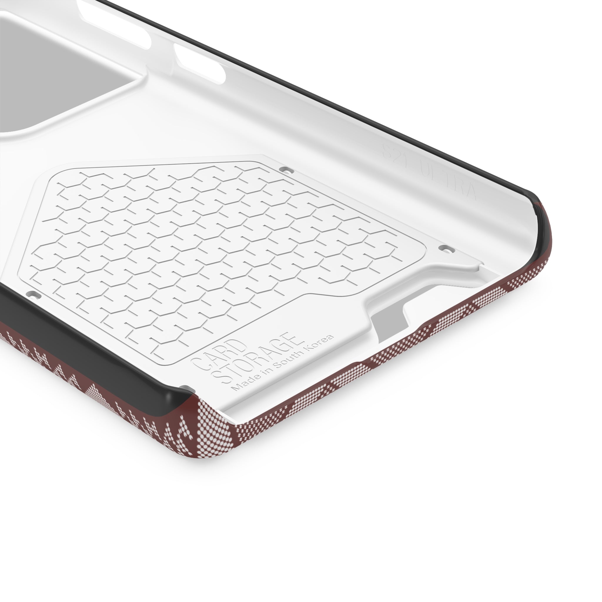 Stylish Phone Case with Card Holder - Panu di Pinti Pattern for Everyday Use