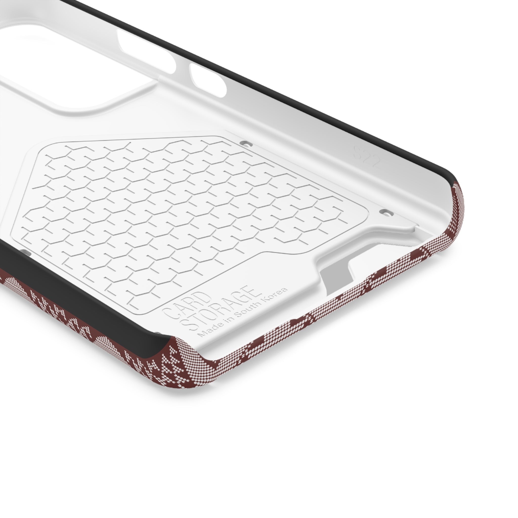 Stylish Phone Case with Card Holder - Panu di Pinti Pattern for Everyday Use