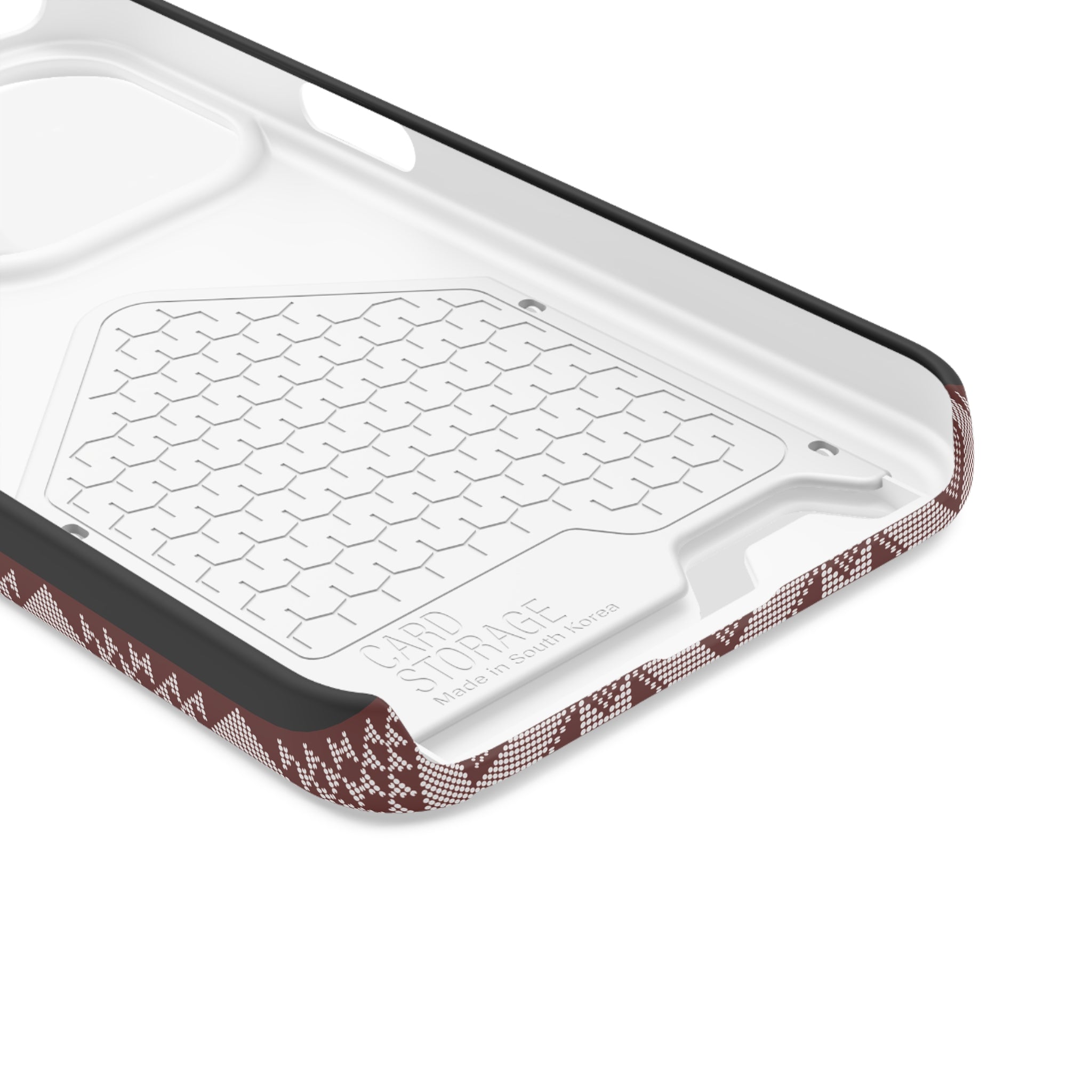 Stylish Phone Case with Card Holder - Panu di Pinti Pattern for Everyday Use