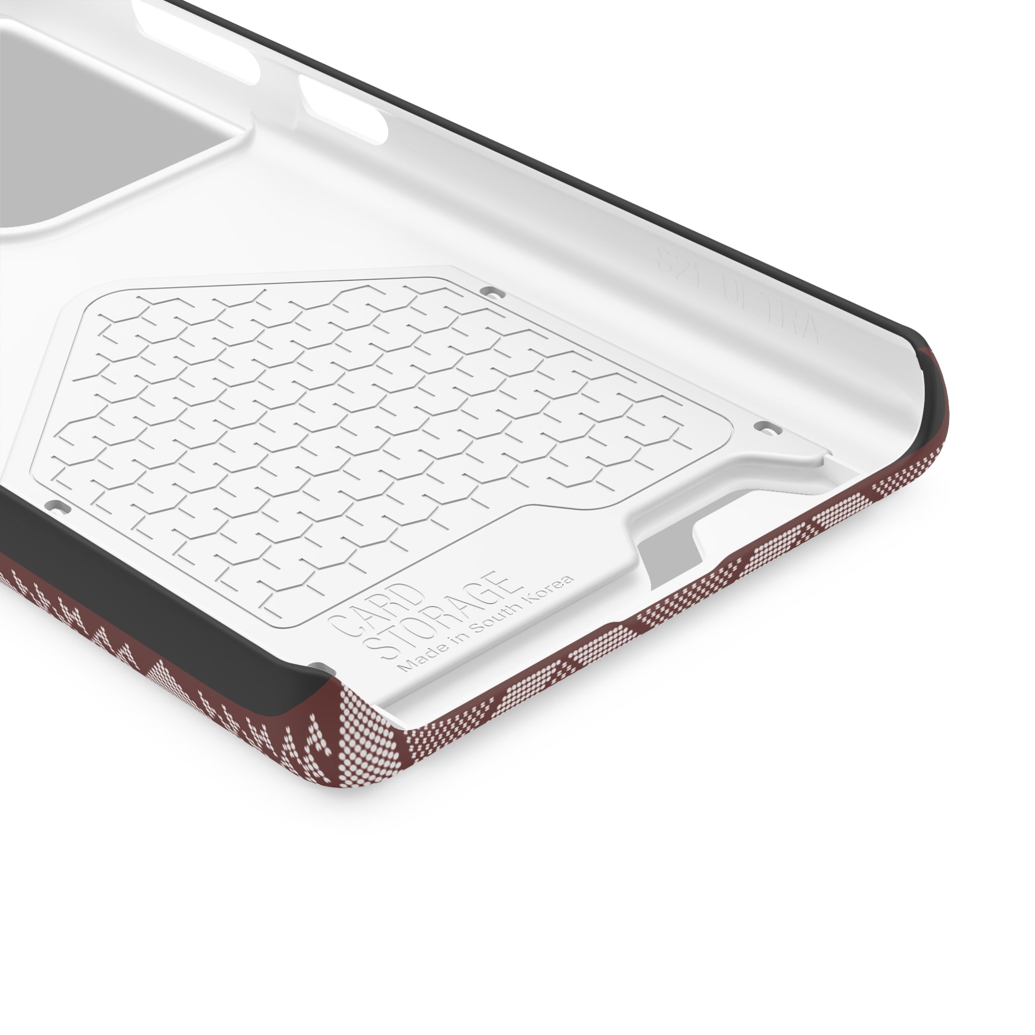 Stylish Phone Case with Card Holder - Panu di Pinti Pattern for Everyday Use