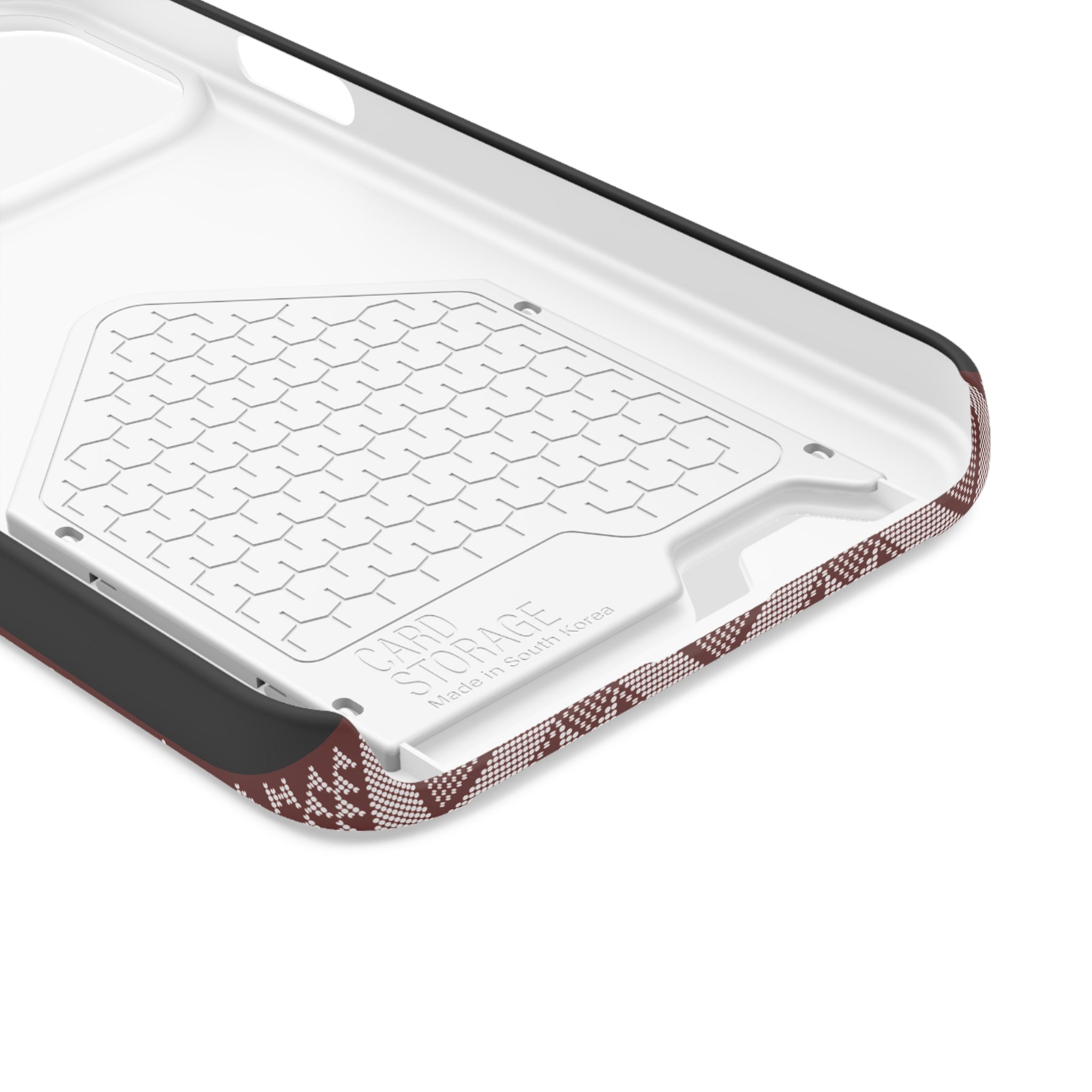 Stylish Phone Case with Card Holder - Panu di Pinti Pattern for Everyday Use