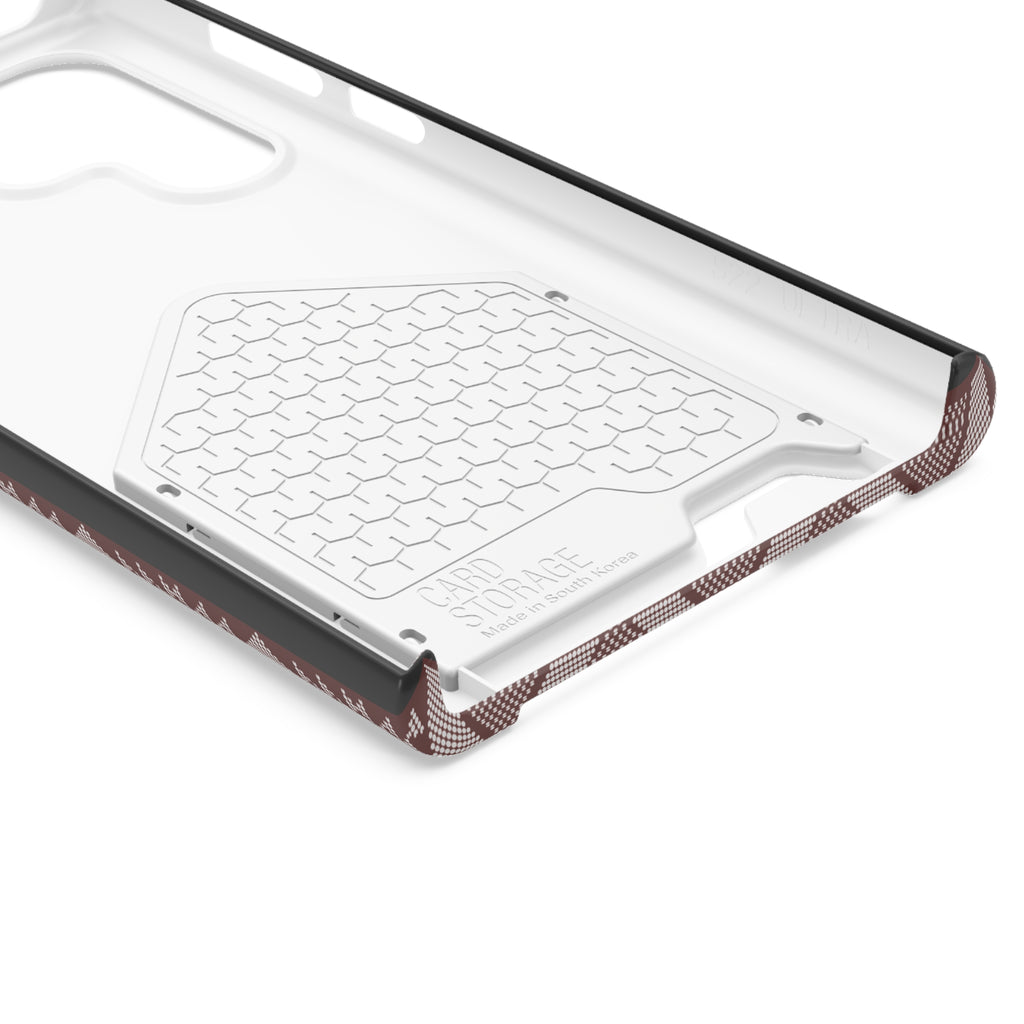 Stylish Phone Case with Card Holder - Panu di Pinti Pattern for Everyday Use