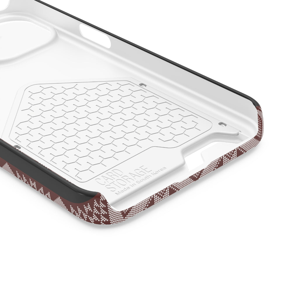 Stylish Phone Case with Card Holder - Panu di Pinti Pattern for Everyday Use