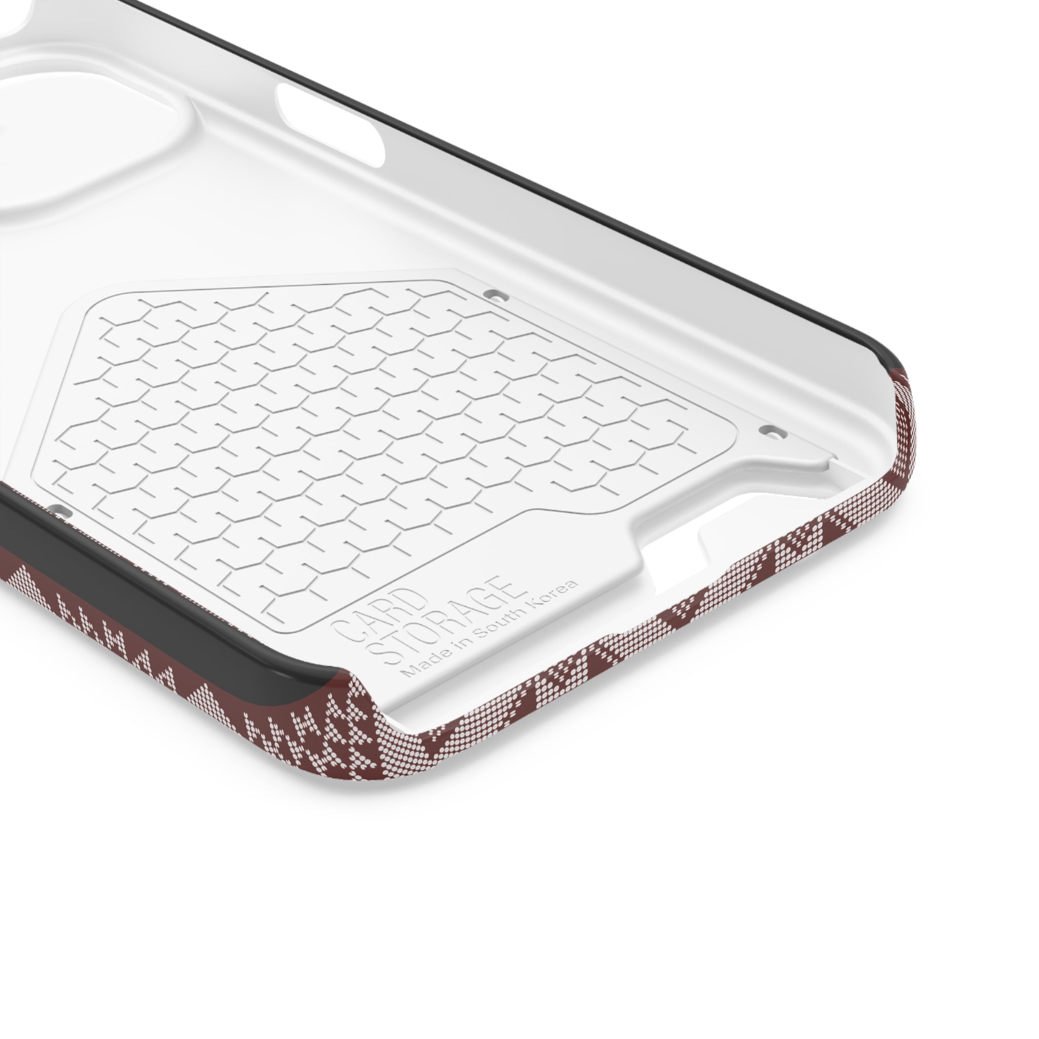 Stylish Phone Case with Card Holder - Panu di Pinti Pattern for Everyday Use