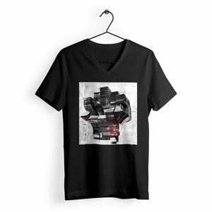 Women's v-neck T-shirt - Mon di Pindjiguiti