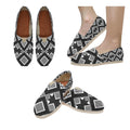 women's cava shoes in black and white geometric pattern