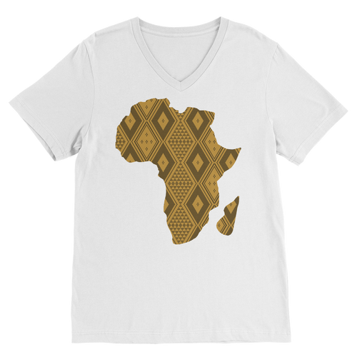 Africa's Map - Premium V-Neck Unisex T-Shirt