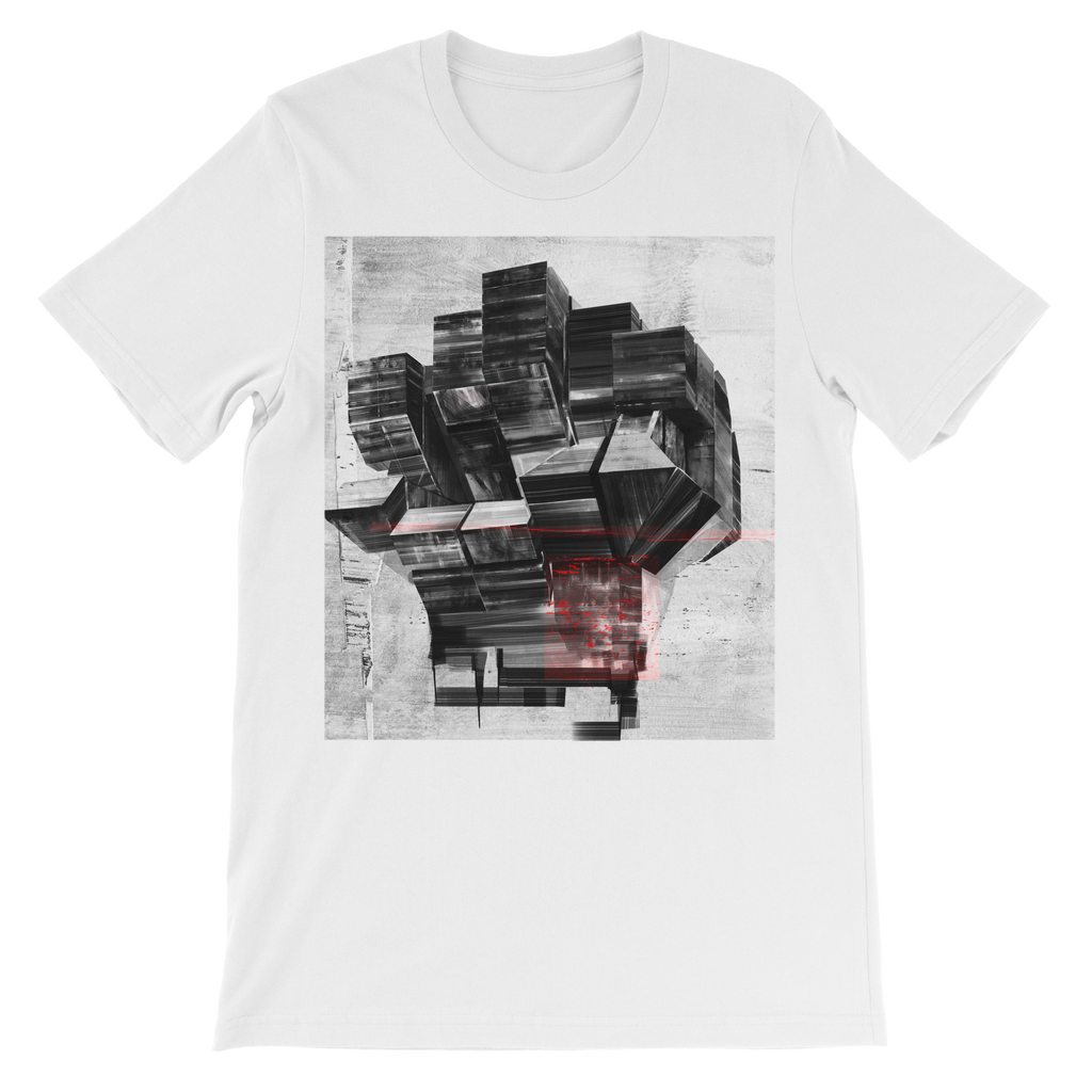 Kids Premium T-shirt. White background and black and white image in centre.