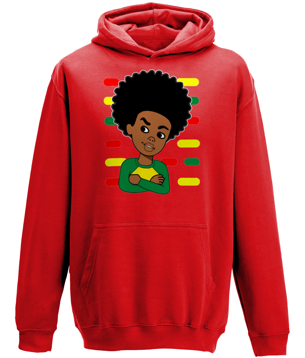 Afro Boy Kids Hoodie