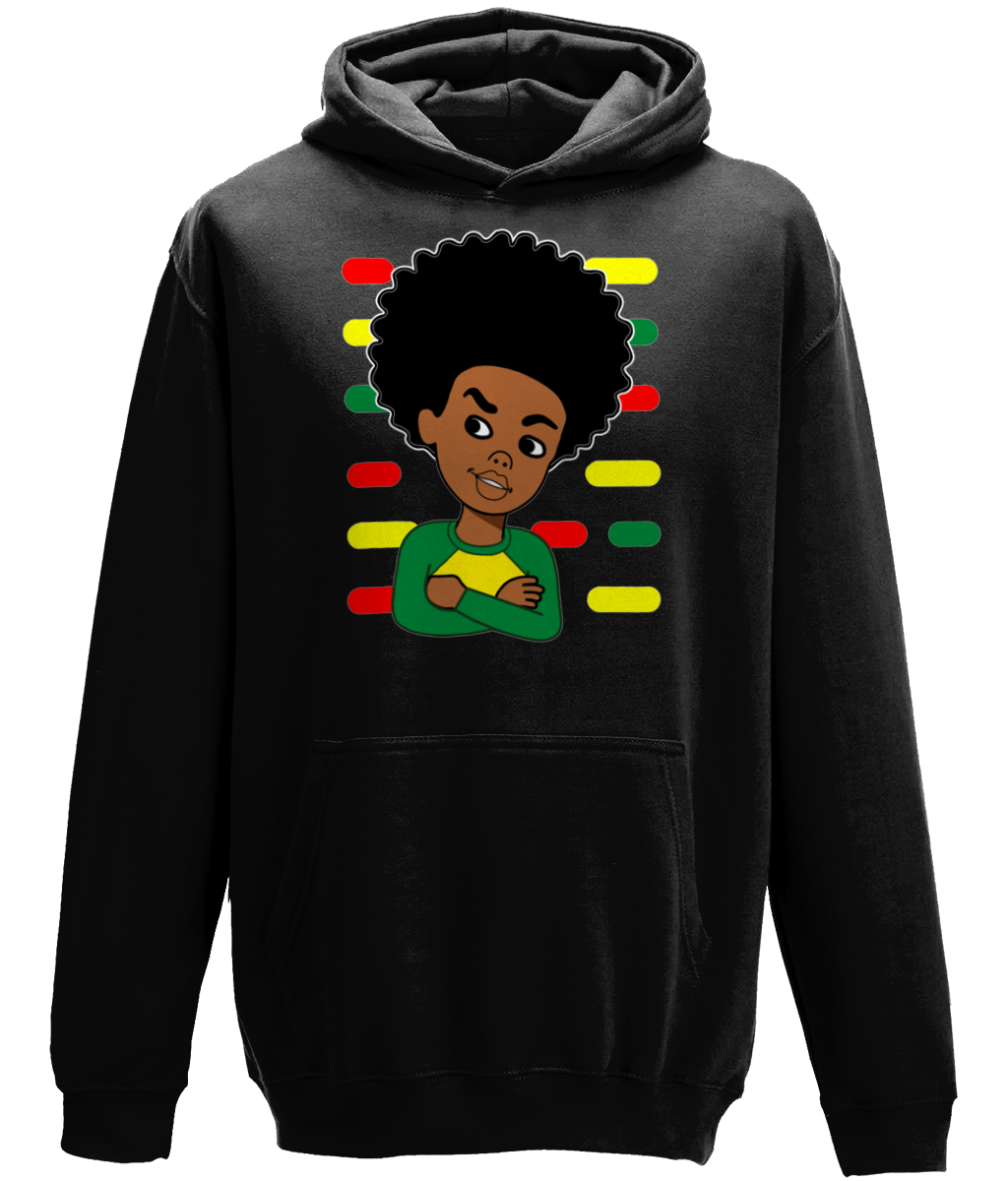 Afro Boy Kids Hoodie