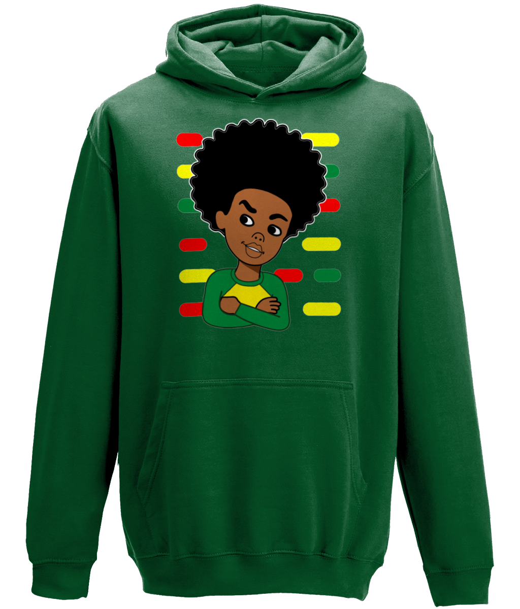 Afro Boy Kids Hoodie