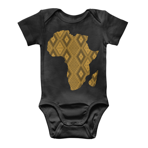 Africa's Map - Classic Baby Onesie Bodysuit